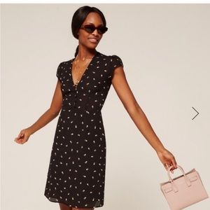 Short black reformation dress